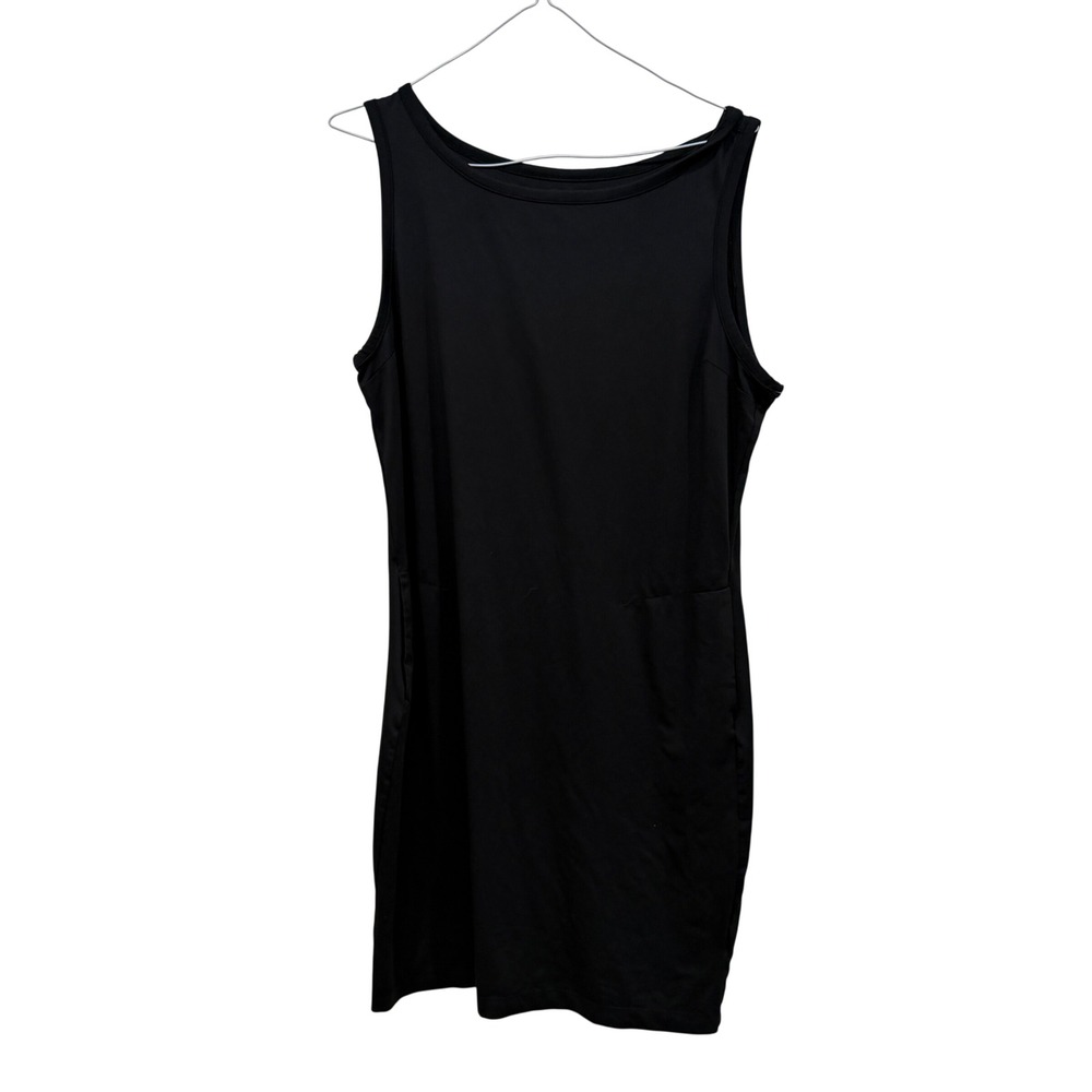 Columbia Womens Black Sleeveless Pocket Active Dress Large 1885751 Sporty LBD